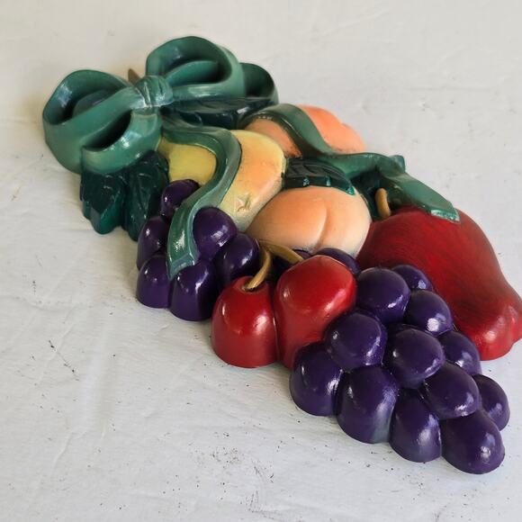 Home Interiors Mixed Fruit Wall Decor Vintage Made in the USA 1990's - Picture 8 of 9